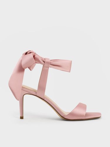 Charles & Keith - Eliana Satin Tie-Around Heeled Sandals - Charles & Keith - Modalova