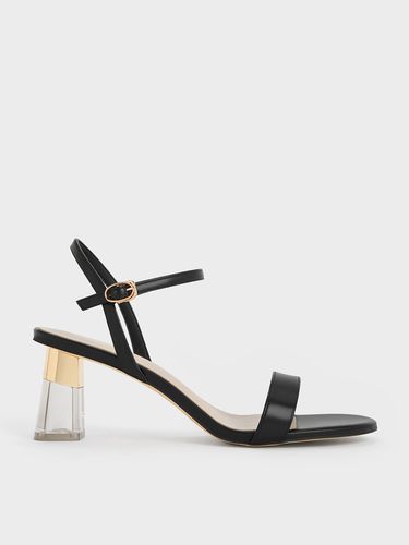 Charles & Keith - Oleana Clear Trapeze Heel Sandals - Charles & Keith - Modalova