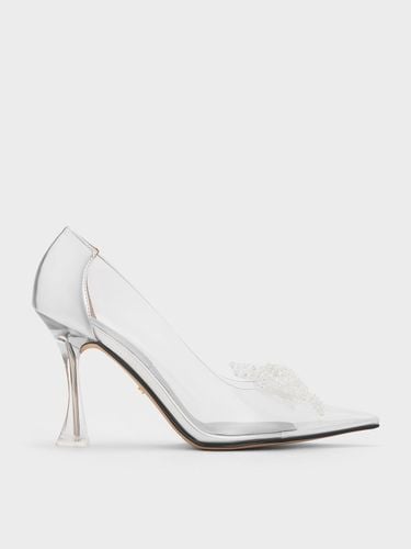 Charles & Keith - See-Through Beaded Bow Pumps - Charles & Keith - Modalova