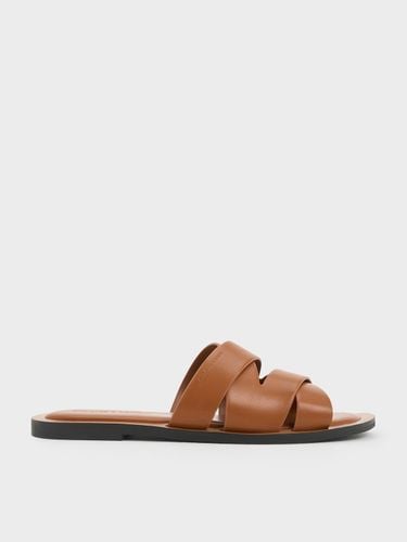 Charles & Keith - Strappy Crossover Slide Sandals - Charles & Keith - Modalova