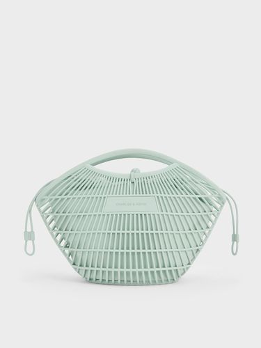 Charles & Keith - Calypso Fan Curved-Handle Bag - Charles & Keith - Modalova