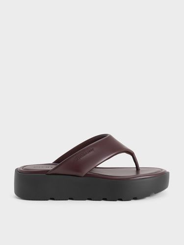 Charles & Keith - V-Strap Flatform Thong Sandals - Charles & Keith - Modalova