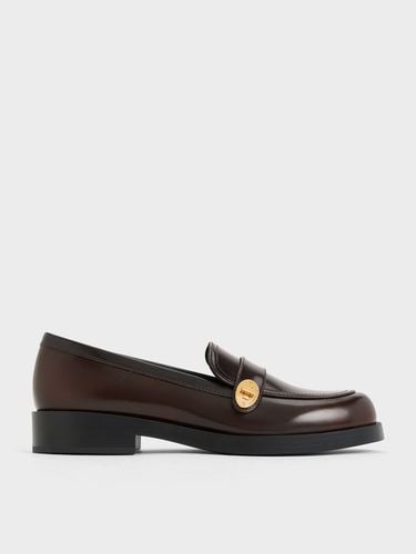 Charles & Keith - Hettie Metallic-Buckle Strap Loafers - Charles & Keith - Modalova