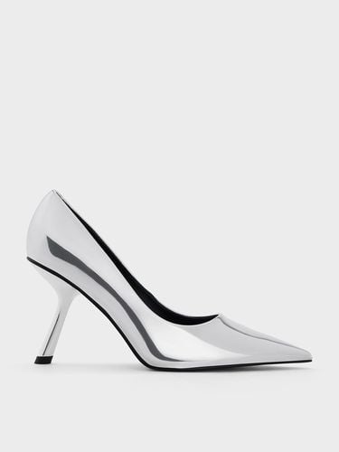 Charles & Keith - Metallic Slant-Heel Pointed-Toe Pumps - Charles & Keith - Modalova