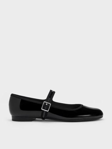 Charles & Keith - Carmel Patent Buckled Mary Jane Flats - Charles & Keith - Modalova