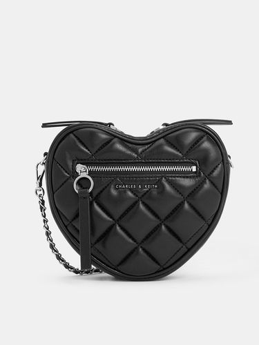 Charles & Keith - Philomena Quilted Heart Crossbody Bag - Charles & Keith - Modalova