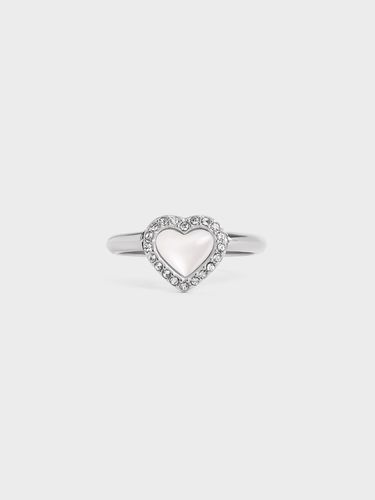 Charles & Keith - Annalise Crystal Heart-Stone Ring - Charles & Keith - Modalova