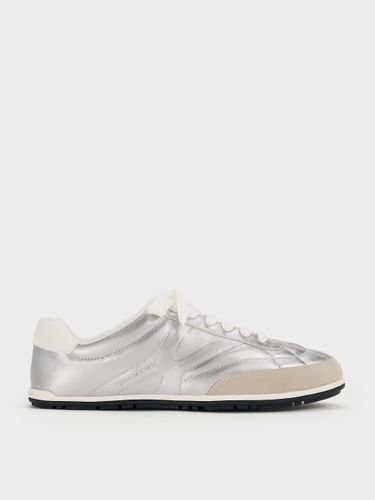 Charles & Keith - Metallic Low-Top Sneakers - Charles & Keith - Modalova