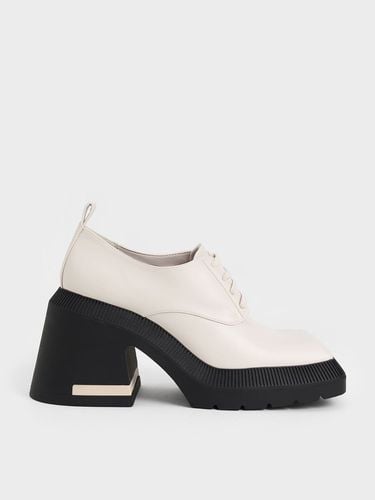 Charles & Keith - Emery Geometric Chunky Oxfords - Charles & Keith - Modalova