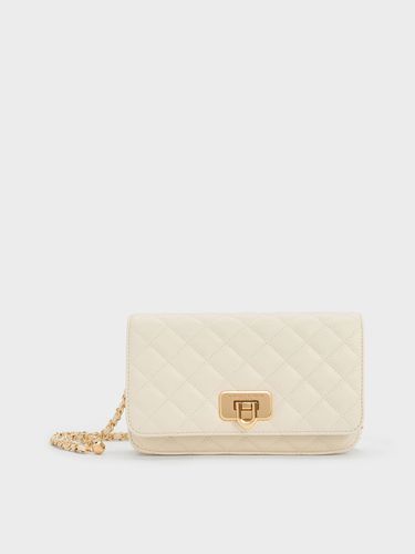 Charles & Keith - Cressida Quilted Push-Lock Clutch - Charles & Keith - Modalova