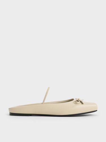 Charles & Keith - Bow Square-Toe Ballet Mules - Charles & Keith - Modalova