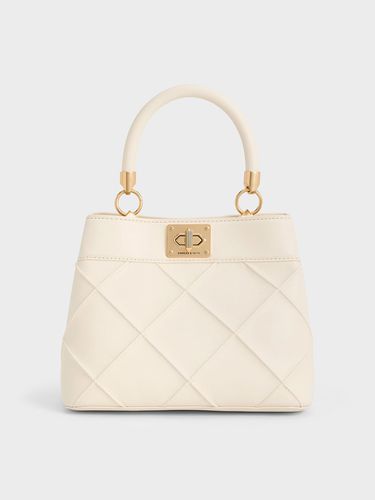 Charles & Keith - Eleni Quilted Top Handle Bag - Charles & Keith - Modalova