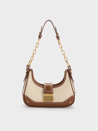 Charles & Keith - Winslet Canvas Belted Hobo Bag - Charles & Keith - Modalova