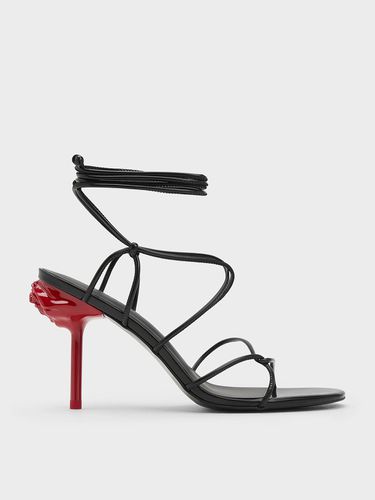 Charles & Keith - Flor Rose-Heel Strappy Sandals - Charles & Keith - Modalova