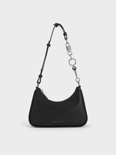 Charles & Keith - Lock & Key Chain Handle Trapeze Bag - Charles & Keith - Modalova