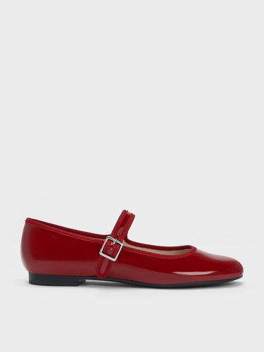 Charles & Keith - Carmel Patent Buckled Mary Jane Flats - Charles & Keith - Modalova