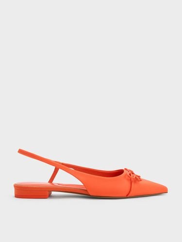 Charles & Keith - Bow Pointed-Toe Slingback Ballerinas - Charles & Keith - Modalova