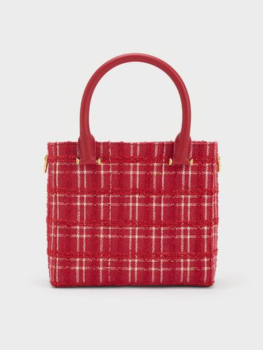 Charles & Keith - Georgette Tweed Square Tote Bag - Charles & Keith - Modalova