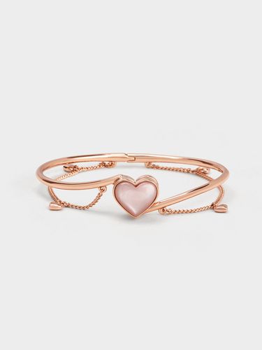 Charles & Keith - Annalise Heart Stone Chain-Link Bracelet - Charles & Keith - Modalova