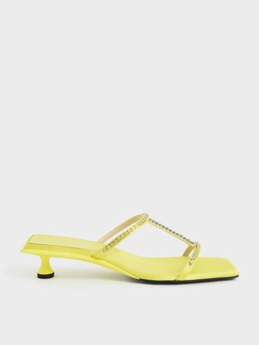 Charles & Keith - Recycled Polyester Gem-Embellished Mules - Charles & Keith - Modalova