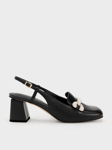 Charles & Keith - Beaded Slingback Loafer Pumps - Charles & Keith - Modalova