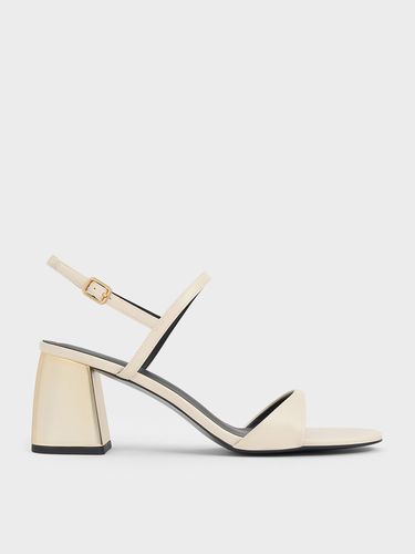 Charles & Keith - Metallic-Heel Slingback Sandals - Charles & Keith - Modalova