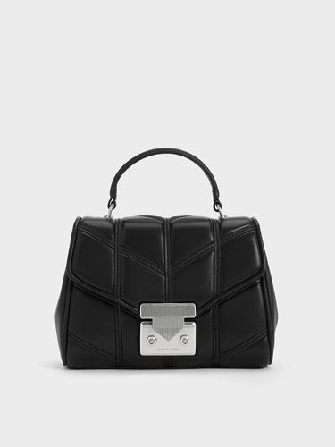 Charles & Keith - Eudora Chevron Top Handle Bag - Charles & Keith - Modalova