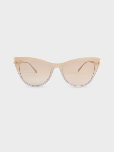 Charles & Keith - Recycled Acetate Angular Cat-Eye Sunglasses - Charles & Keith - Modalova