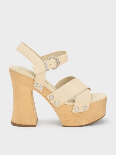 Charles & Keith - Tabitha Leather Crossover Sandals - Charles & Keith - Modalova