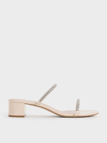 Charles & Keith - Ambrosia Gem-Embellished Mules - Charles & Keith - Modalova