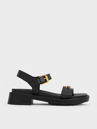 Charles & Keith - Gabine Leather Sandals - Charles & Keith - Modalova