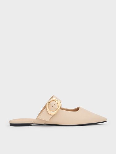 Charles & Keith - Buckle-Strap Flat Mules - Charles & Keith - Modalova