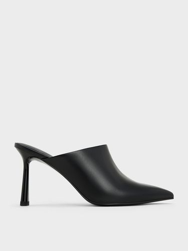 Charles & Keith - High-Vamp Pointed-Toe Heeled Mules - Charles & Keith - Modalova