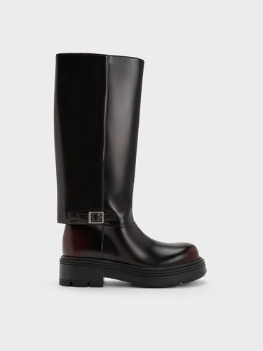 Charles & Keith - Davis Buckled Fold-Over Boots - Charles & Keith - Modalova