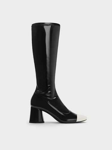 Charles & Keith - Coco Two-Tone Knee-High Boots - Charles & Keith - Modalova