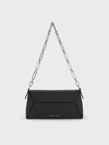 Charles & Keith - Nasrin Geometric Chain-Handle Shoulder Bag - Charles & Keith - Modalova