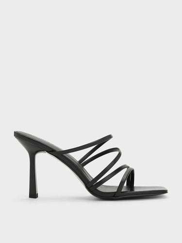 Charles & Keith - Asymmetric Square-Toe Heeled Mules - Charles & Keith - Modalova