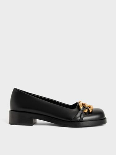 Charles & Keith - Chunky Metallic Accent Ballerinas - Charles & Keith - Modalova