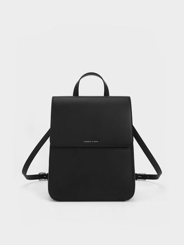 Charles & Keith - Front Flap Structured Backpack - Charles & Keith - Modalova