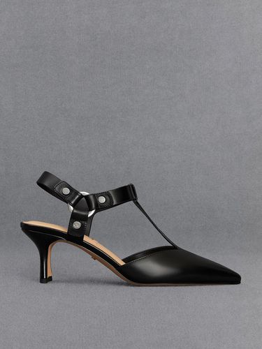 Charles & Keith - Leather Buckled T-Bar Pumps - Charles & Keith - Modalova