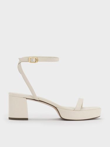 Charles & Keith - Thin-Strap Block Heel Sandals - Charles & Keith - Modalova