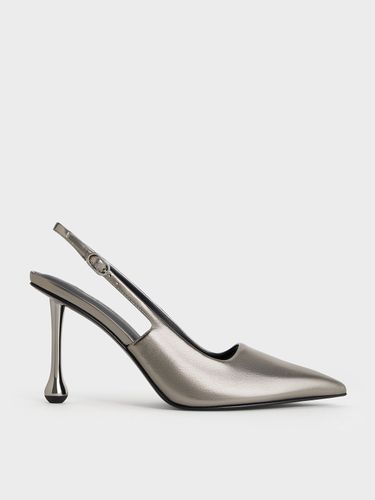 Charles & Keith - Escarpins à bout pointu et talon sculpté métallisé - Charles & Keith - Modalova