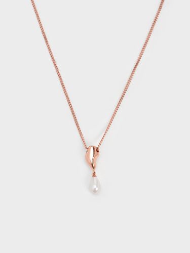 Charles & Keith - Corrine Teardrop Pearl Necklace - Charles & Keith - Modalova