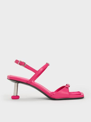 Charles & Keith - Sculptural Heel Buckled Sandals - Charles & Keith - Modalova