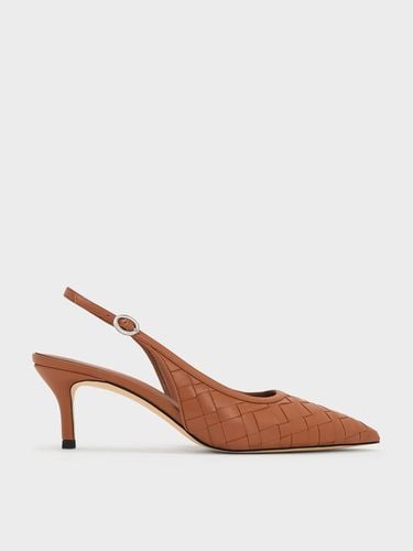 Charles & Keith - Woven Pointed-Toe Slingback Pumps - Charles & Keith - Modalova