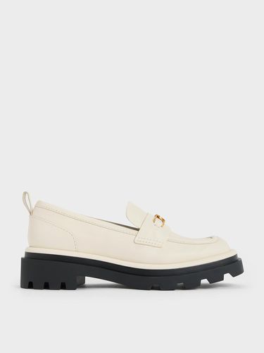 Charles & Keith - Gabine Leather Pull-Tab Loafers - Charles & Keith - Modalova