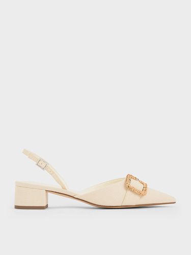 Charles & Keith - Woven-Buckle Slingback Pumps - Charles & Keith - Modalova