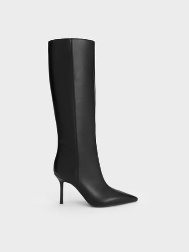 Charles & Keith - Pointed-Toe Stiletto-Heel Knee-High Boots - Charles & Keith - Modalova