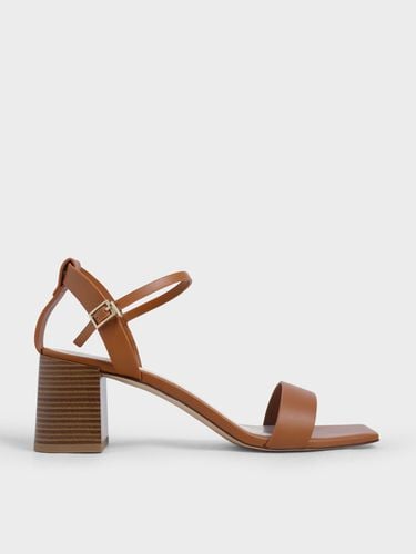 Charles & Keith - Ankle Strap Stacked Heel Sandals - Charles & Keith - Modalova