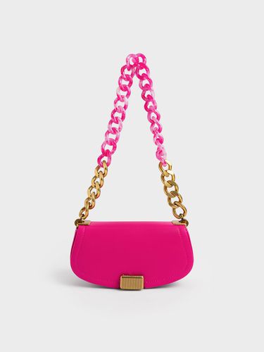 Charles & Keith - Sonnet Two-Tone Chain Handle Shoulder Bag - Charles & Keith - Modalova